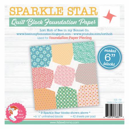 6" Sparkle Star Foundation Paper