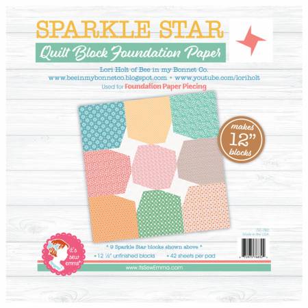 12" Sparkle Star Foundation Paper