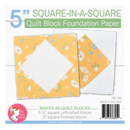 5" Square in a Square Foundation Paper