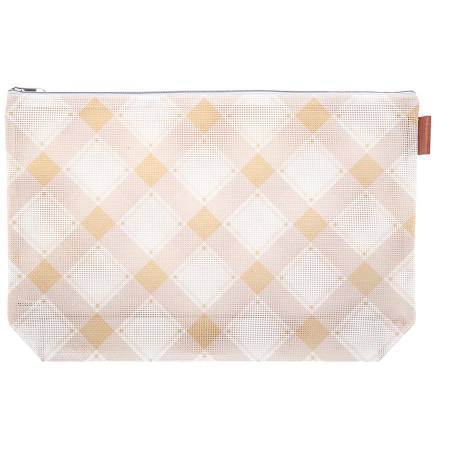 Mad for Plaid Project Bag Burlap