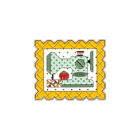 Quilting Bee Enamel Needle Minder