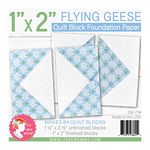 1" x 2" Flying Geese Foundation Paper