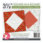 3 1/2" square in a square Foundation Paper