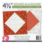 4 1/2" square in a square Foundation Paper