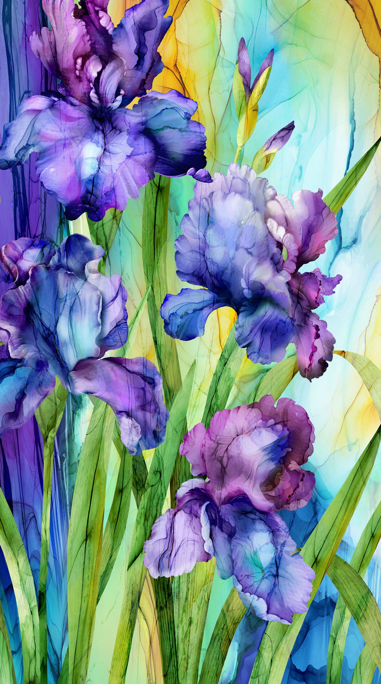 Infatuation DP28610-84 Purple Multi Panel