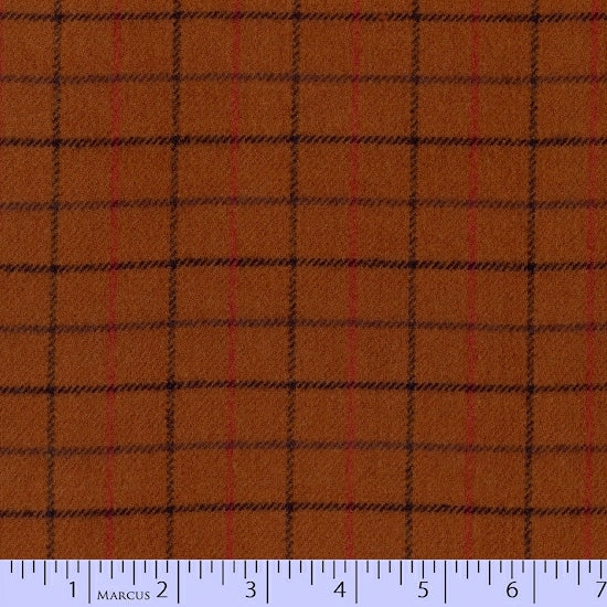 Primo Plaid Flannel J355-0113 Orange Large Plaid