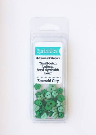 Sprinkles Micro-Mini Buttons Emerald City
