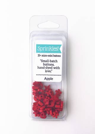 Sprinkles Micro-Mini Buttons Apple