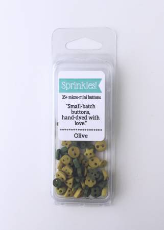 Sprinkles Micro-Mini Buttons Olive