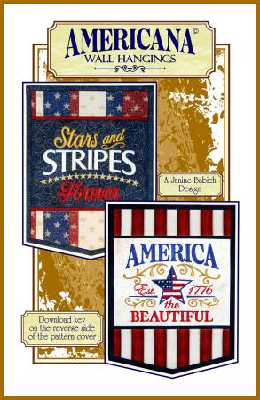 AMERICANA Wall Hangings Machine Embroidery