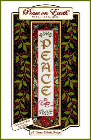 PEACE Wall Hanging Machine Embroidery