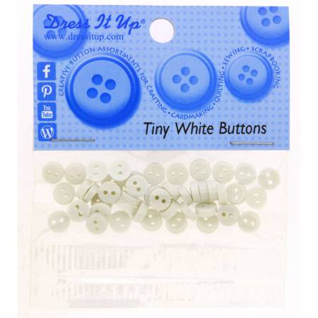 Tiny White Buttons