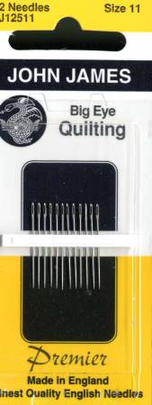 John James Big Eye Between / Quilting Needles Size 11