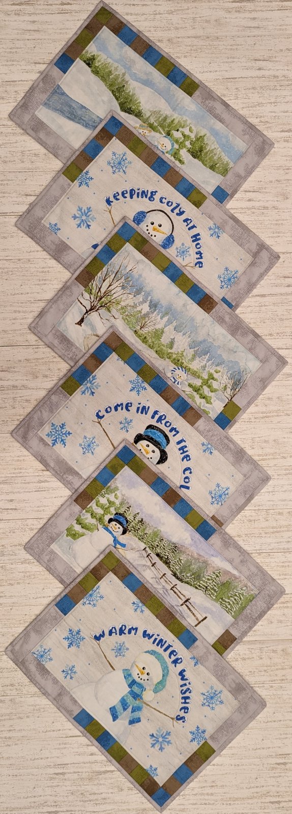 (6) Snowman Placemats