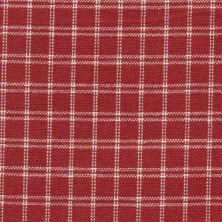 Tea Towel Window Pane Red & Cream