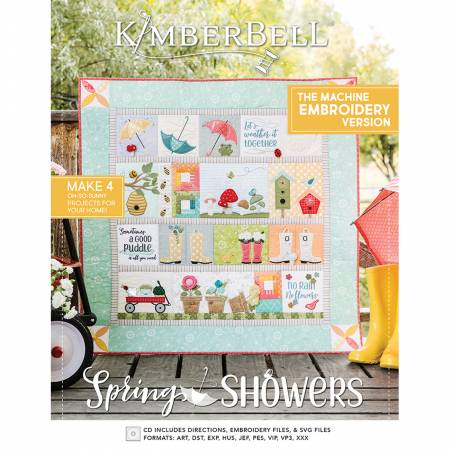 Spring Showers Machine Embroidery CD