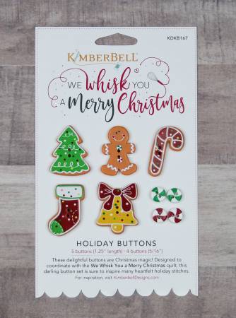 We Whisk You A Merry Christmas Buttons