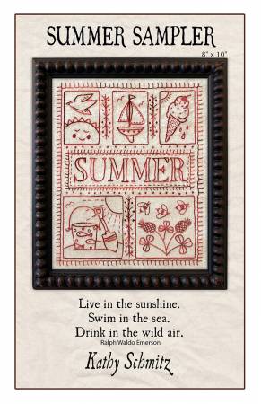 Summer Sampler Hand Embroidery Pattern