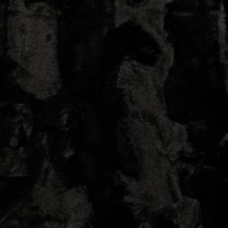60" Wide Black Luxe Cuddle Hide Caviar