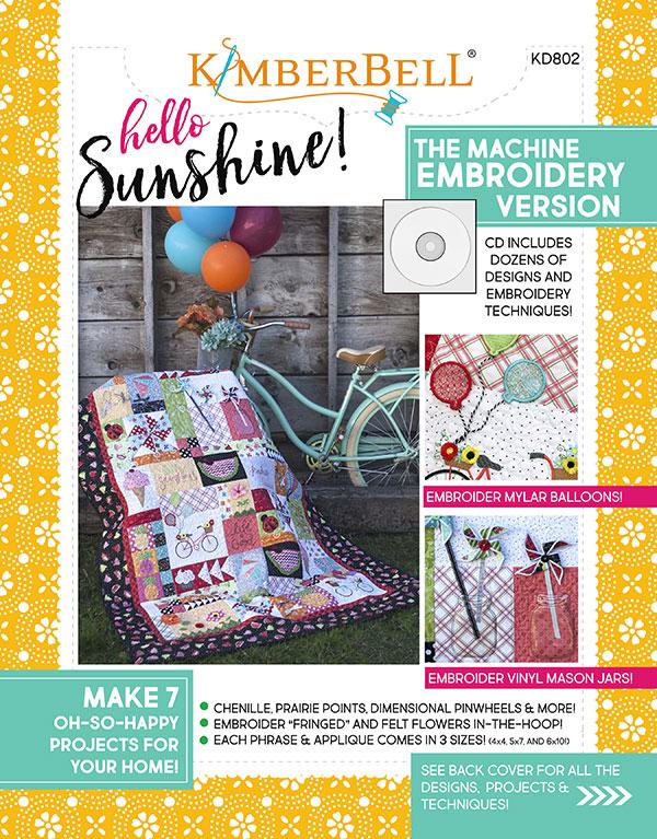 Hello Sunshine! Machine Embroidery CD