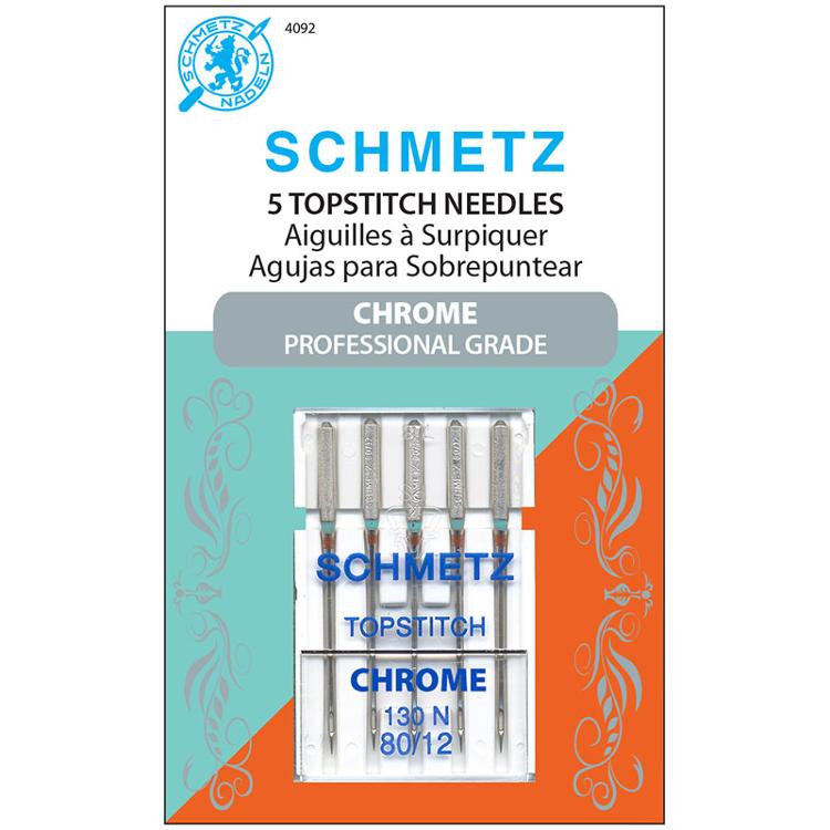 Schmetz Topstitch 80/12 Chrome