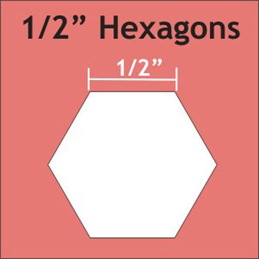 1/2" Hexagon English Paper Piecing Papers 125 count