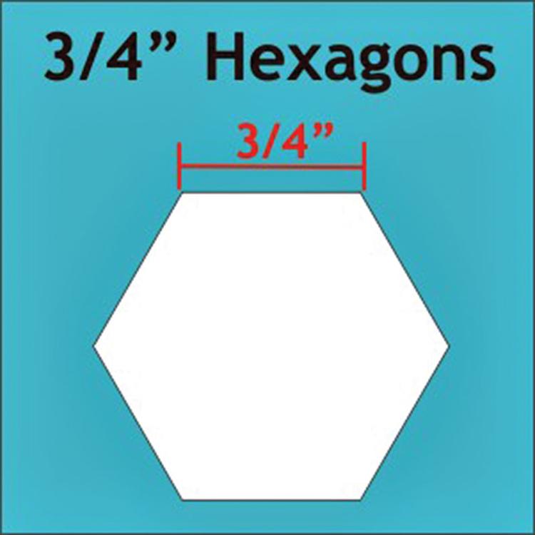 3/4" Hexagon125 pieces