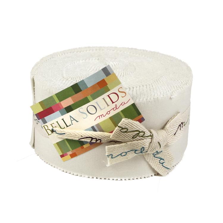 Bella Solids White Jelly Roll