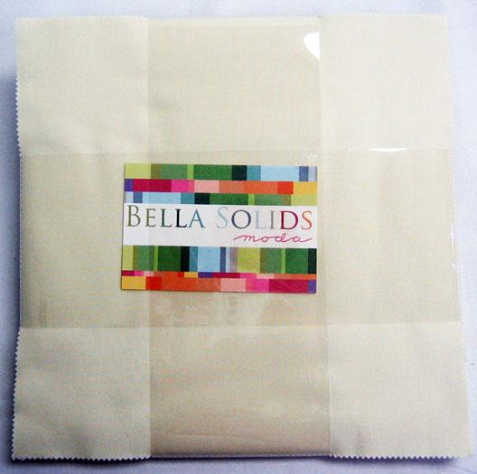 Bella Solids Layer CakeÂ® Snow 9900LC 11 Moda Precuts#1