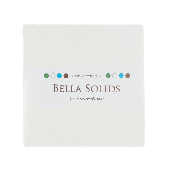 Bella Solids White Charm Pack