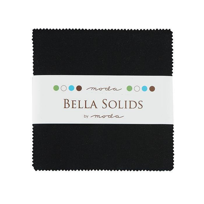 Bella Solid Charm Pack Black