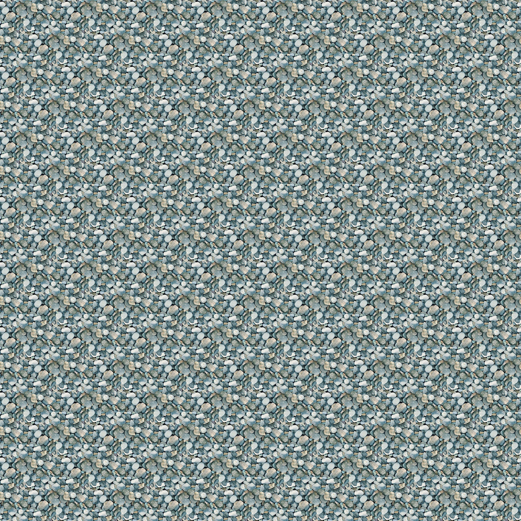 Lakeside Retreat DP28486-76 River Rocks Green Multi