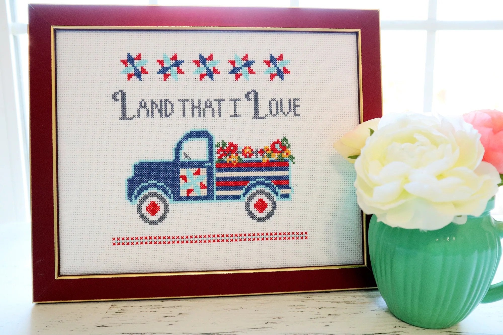 Land That I Love Cross Stitch