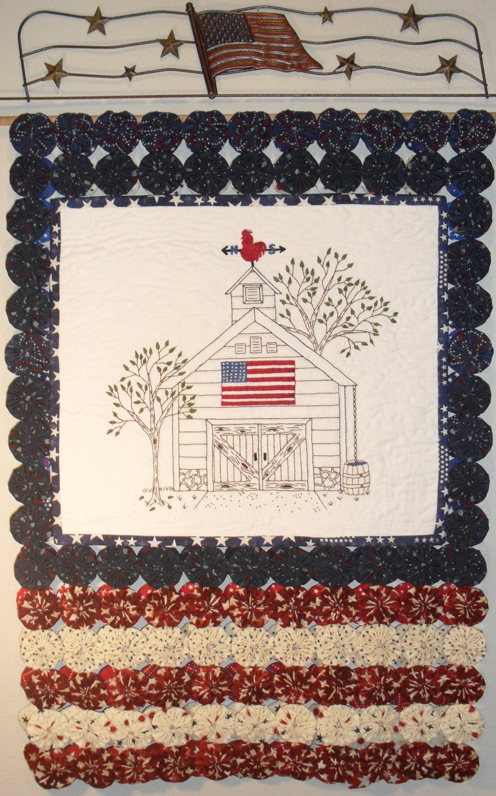 Liberty Barn Hand Embroidery Pattern