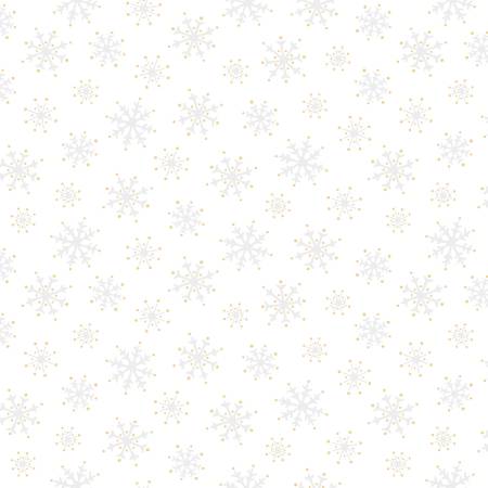 Merry Mix Metallic 11115M-W White/Gold Snowflakes