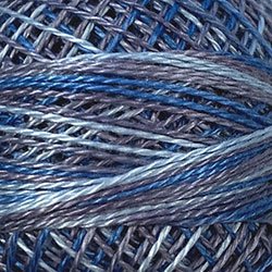 Valdani 5wt Variegated M68 - Blue Clouds