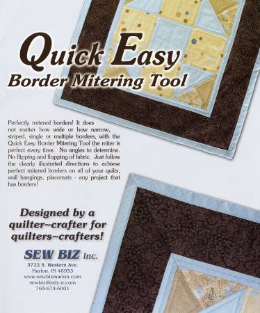 Quick Easy Border Mitering Tool