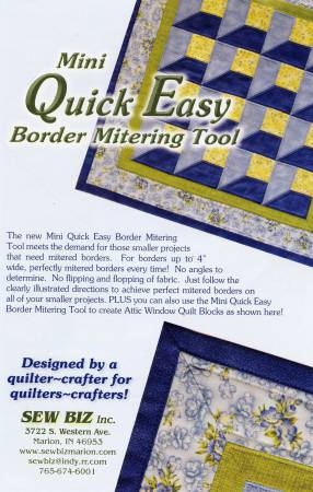 Mini Quick Easy Border Mitering Tool