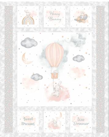 Honey Bunny Minky Panel 48" x 60"
