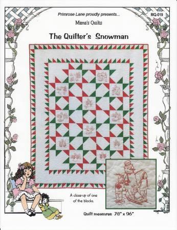 The Quilter's Snowman Hand Embroidery