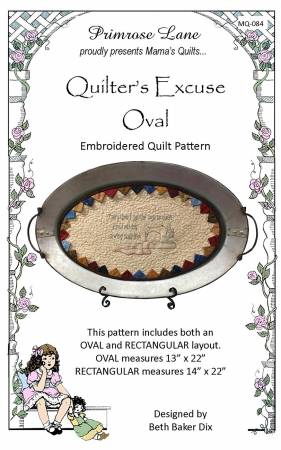 Quilter's Excuse Oval