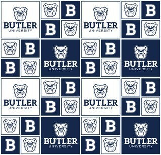 NCAA Butler University Block Cotton