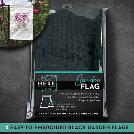 Garden Flags Black