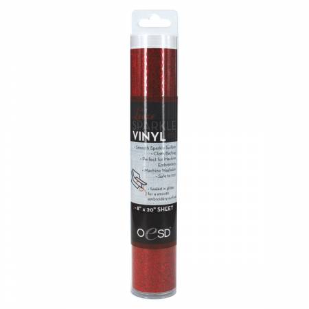 Luxe Sparkle Vinyl Red