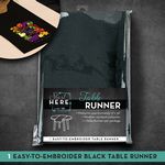 Table Runner Blank Black