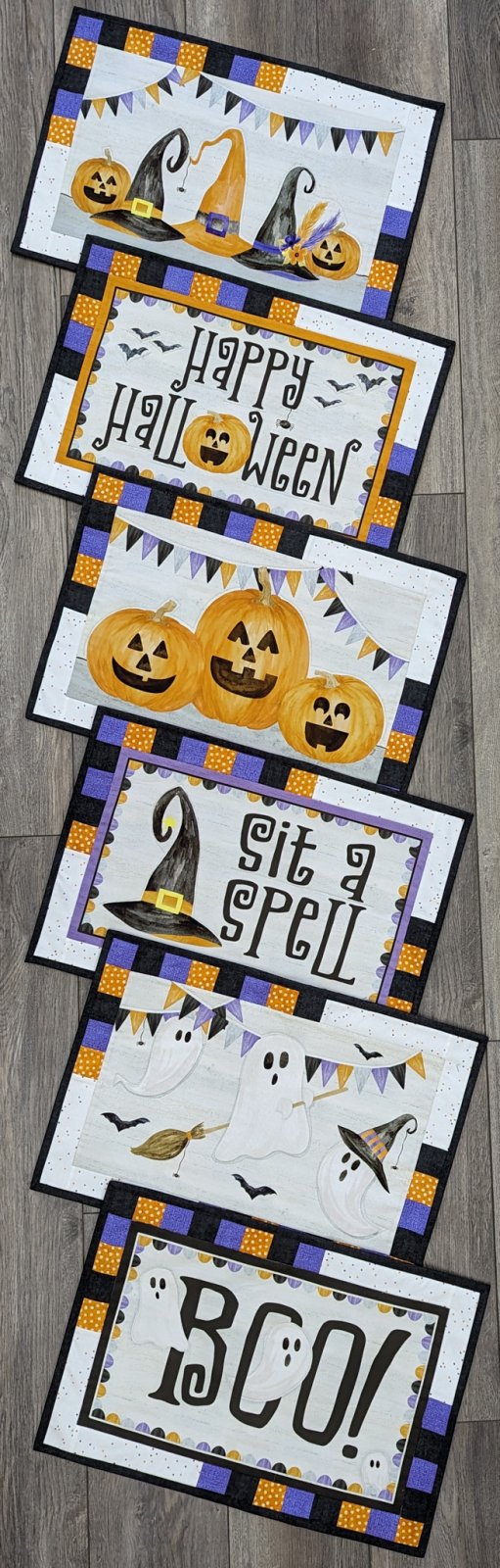 (6) Halloween Placemats