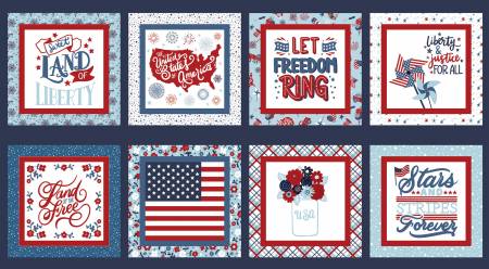 Stars and Stripes Forever 24in x 43in Panel Patriotic P15717-PANEL