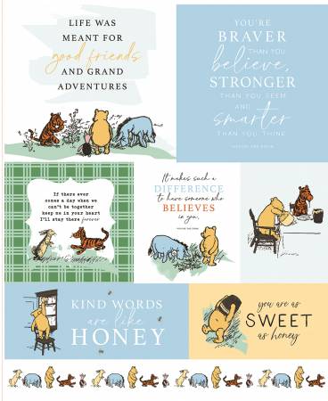 Winnie the Pooh 35 1/2in x 43in Panel P17006-PANEL