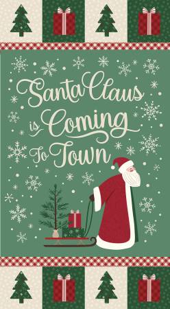 Christmas Time P17826-PANEL 23 1/2" x 43 1/2" Coming to Town Panel