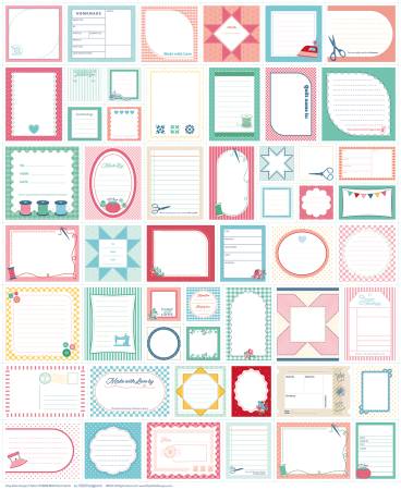 Quilt Label Panel P18380-MULTI 35 1/2in x 43 1/2in